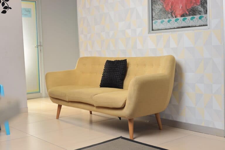 Waiting room chair in clinical setting